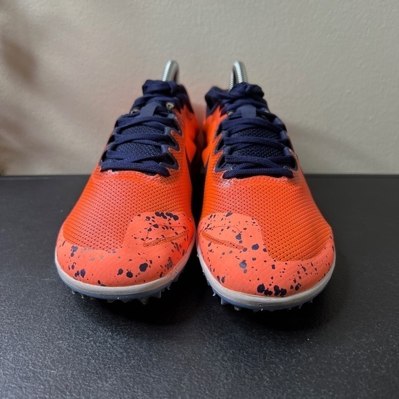 🌹 NIKE Zoom Rival D 10 Track Spikes US Women's Sz 7.5 Bright Mango Running - Picture 13 of 16